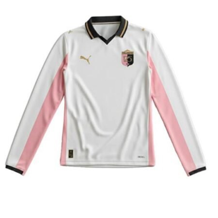 Camisa Palermo FC Branca/Rosa 125 Anos 2025/26 Aniversário Manga Longa
