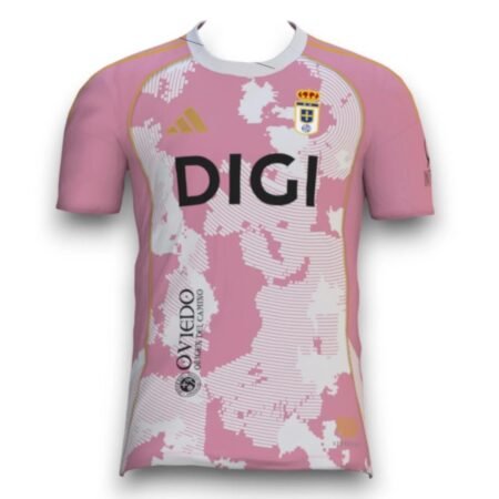 Camisa Real Oviedo Rosa 2025/26 Especial Masculina