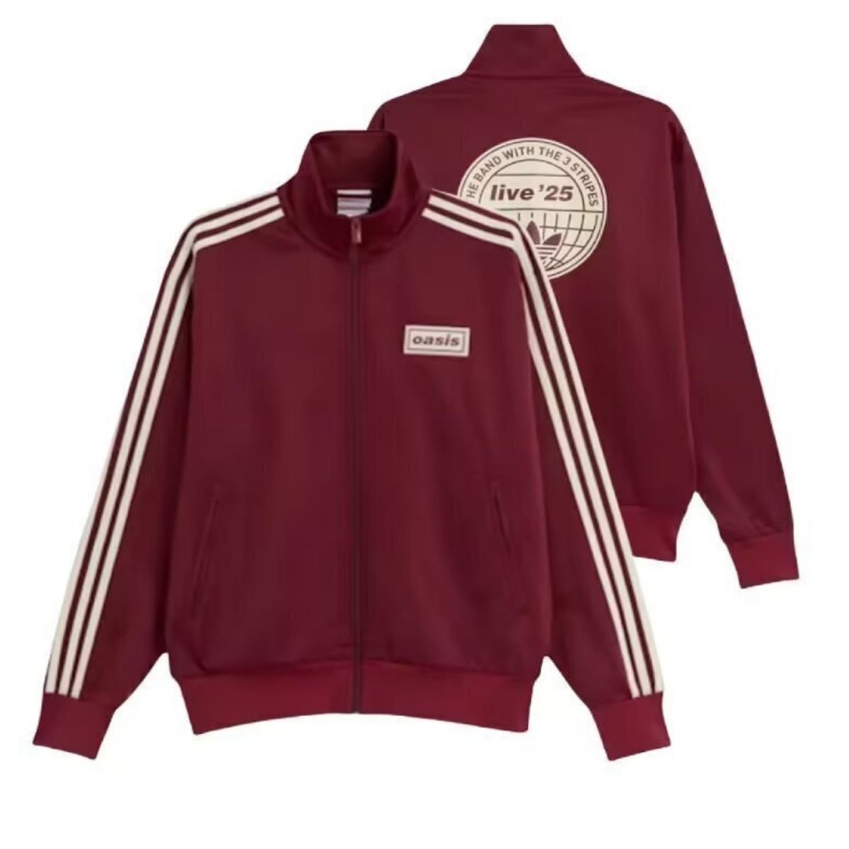 jaqueta-adidas-oasis-vermelho-live-25-masculina Jaqueta Adidas Oasis Vermelho Vinho Originals Live 25 Masculina
