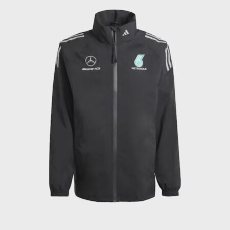 Jaqueta Corta Vento Mercerdes Benz AMG F1 Preta Chuva 2026/27 Masculina