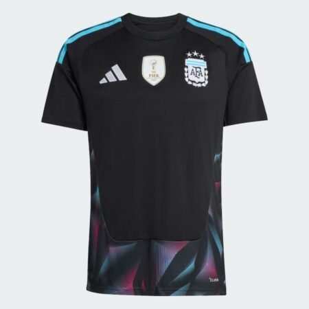 Camisa Argentina Goleiro Preta Copa 2026/27 Home I Masculina
