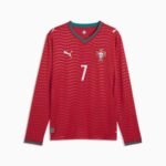 camisa-portugal-vermelha-ronaldo-7-copa-2026-27-home-i-manga-longa