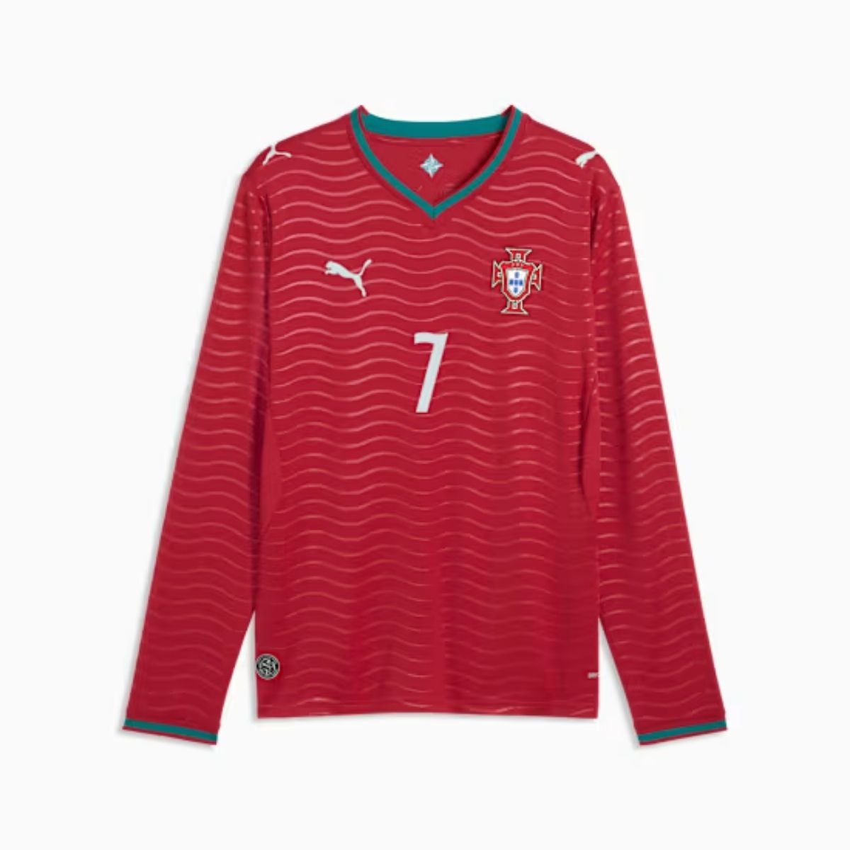 camisa-portugal-vermelha-ronaldo-7-copa-2026-27-home-i-manga-longa Camisa de Portugal Vermelha Ronaldo #7 Copa 2026/27 Home I Manga Longa