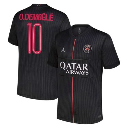 Camisa PSG Azul Escuro O. Odembélé 2025/26 Fourth IV Masculina