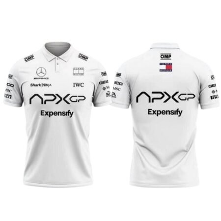 Camisa Apex Grand Prix GP Team 2025/26 Branca Polo Masculina