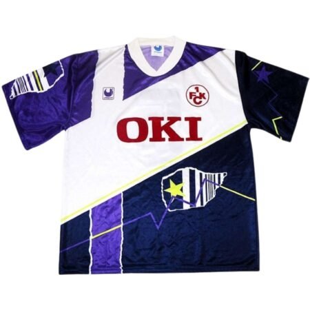 Camisa FC Kaiserslautern Branco/Roxo 1994/95 Away Masculina