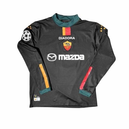 Camisa AS Roma UCL Preta 2004/05 Home I Manga Longa