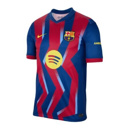 Camisa Barcelona Azul/Vermelho 2025/26 Fourth IV Masculina