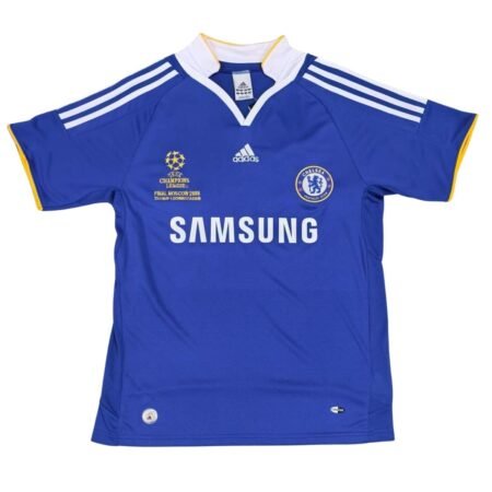 Camisa Chelsea FC Azul 2008/09 Final UCL Moscow Home Masculina