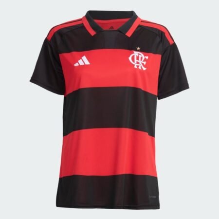 Camisa do Flamengo Vermelha Polo 2026/27 Titular I Feminina