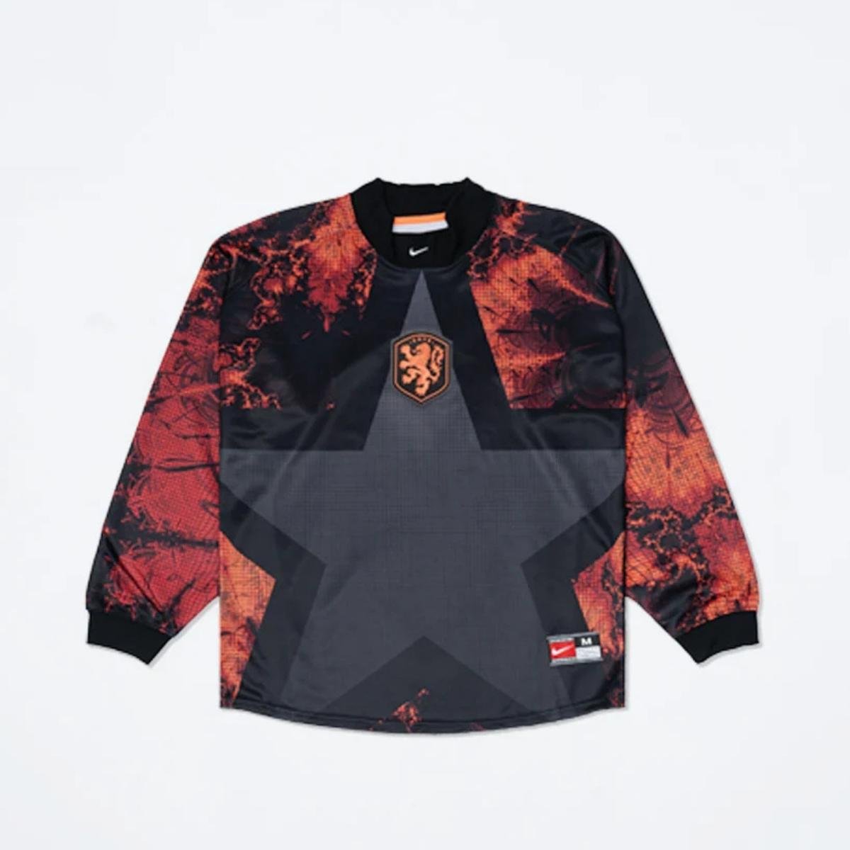 camisa-do-holanda-goleiro-copa-preta-2026-27-manga-longa Camisa da Holanda Goleiro Copa Preta 2026/27 Manga Longa Masculina