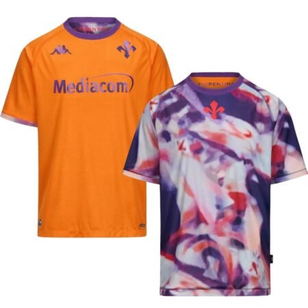 Camisa Fiorentina Reversível Laranja 2025/26 Fourth Masculina