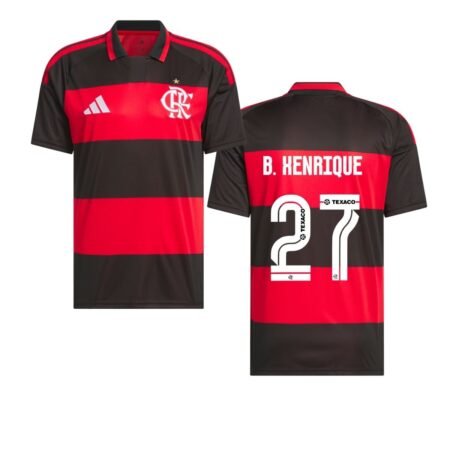 Camisa B. Henrique #27 Flamengo Vermelha 2026/27 Titular I Masculina