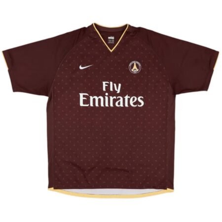 Camisa PSG Vermelho Vinho 2006/07 Away II Masculina