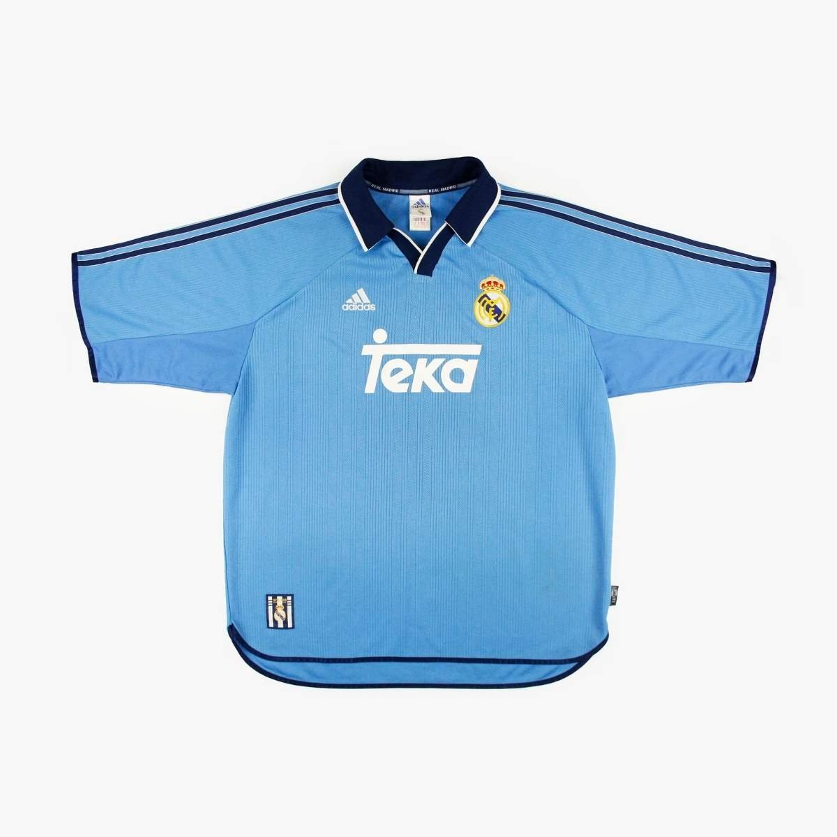 camisa-real-madrid-azul-2000-01-third-iii-masculina Camisa Real Madrid Azul 2000/01 Teka Third III Masculina