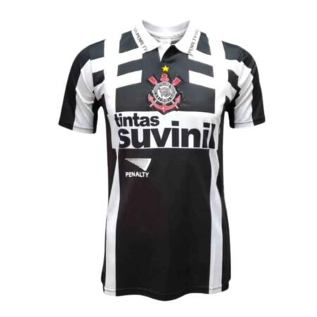 Camisa Corinthians Preta Suvinil 1996/97 Retrô Penalty Masculina