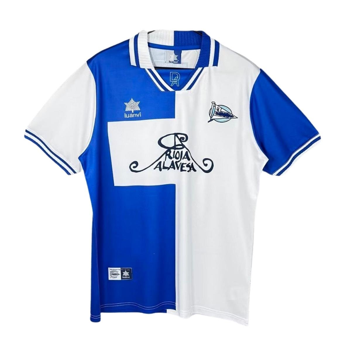 camisa-Alaves -azul-branca-2000-01-home-i-masculina Camisa Alavés Azul/Branca 2000/01 Home I Masculina