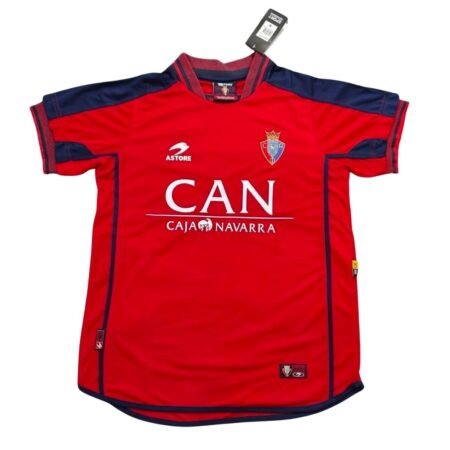 Camisa Club Atlético Osasuna Vermelha 2000/01 Home I Masculina