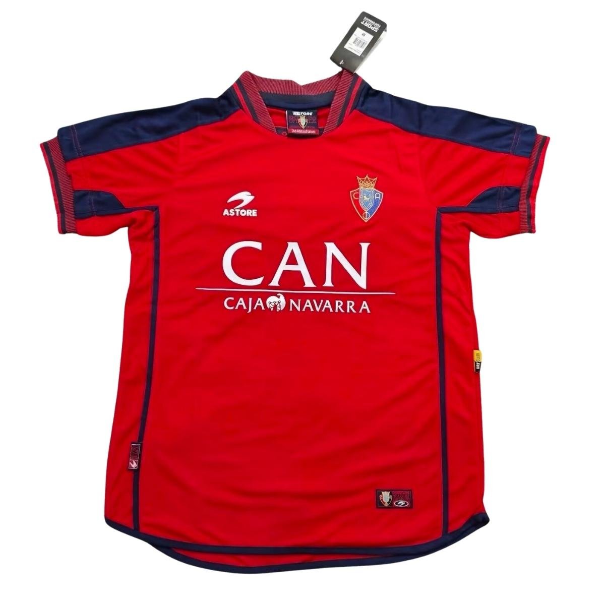 camisa-Club-Atlético-Osasuna-2000-01-home-i-vermelha-masculina Camisa Club Atlético Osasuna Vermelha 2000/01 Home I Masculina