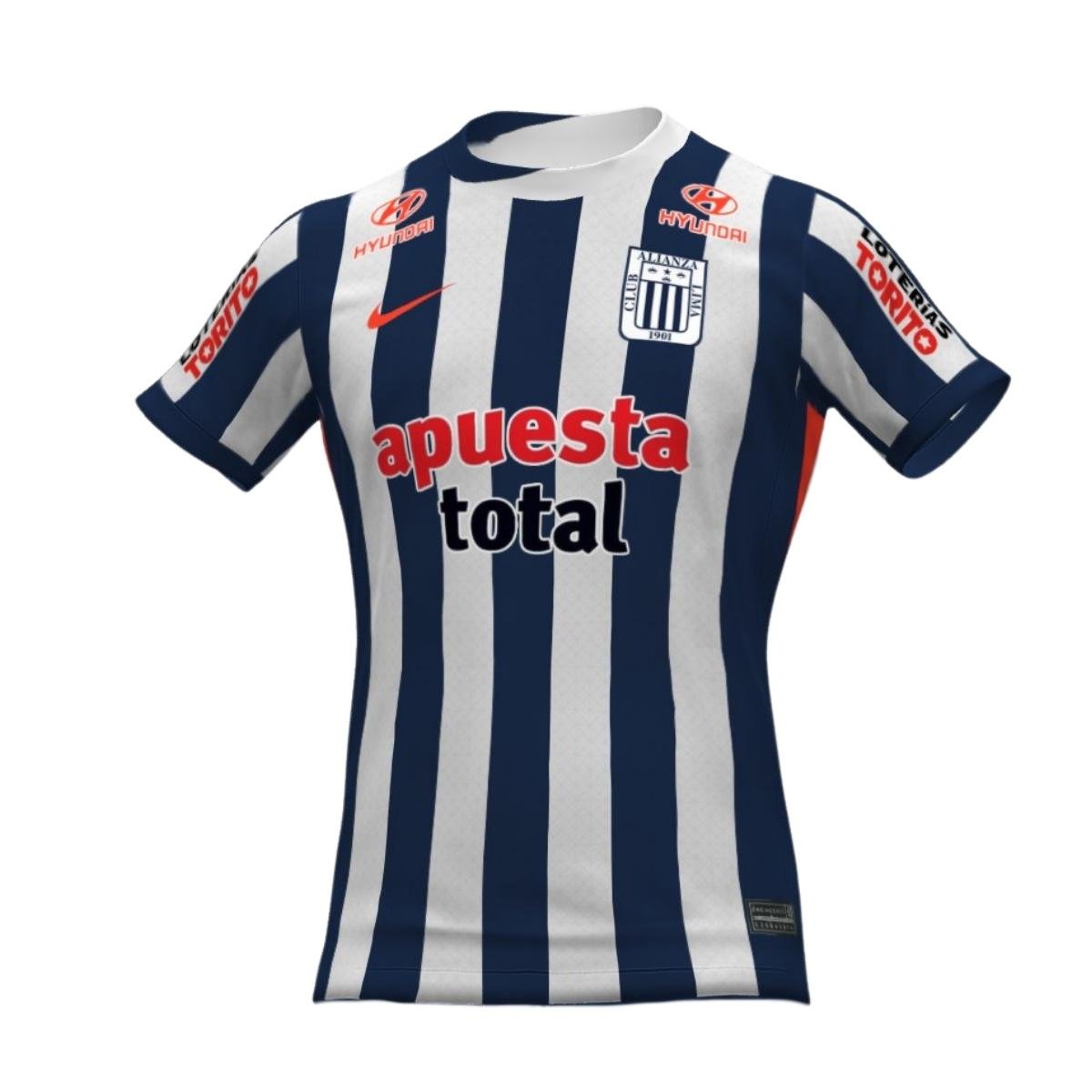 camisa-alianza-lima-2026-27-home-i-apuesta-total-masculina Camisa Alianza Lima Branca/Azul Home I Apuesta Total Masculina