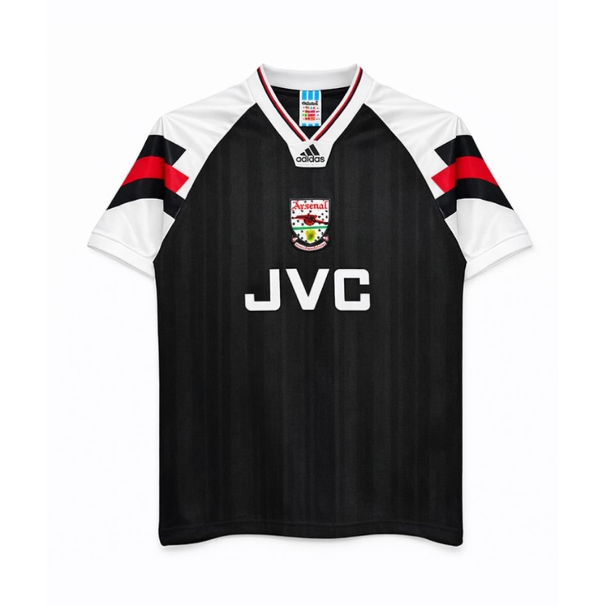 camisa-arsenal-fc-preta-1993-94-preta-jvc-masculina Camisa Arsenal FC Preta 1993/94 JVC Retrô Masculina