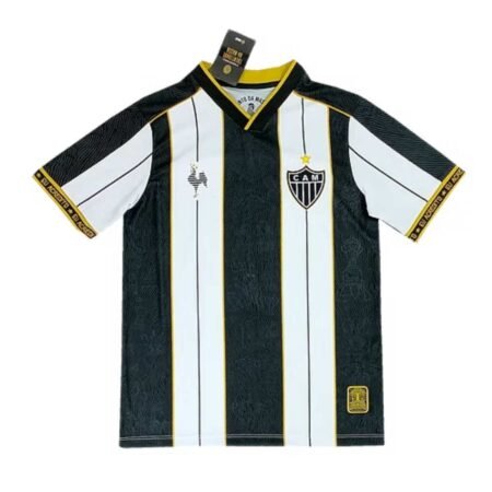 Camisa Atlético Mineiro Galo da Massa Preta/Branca 2024/25 Masculina