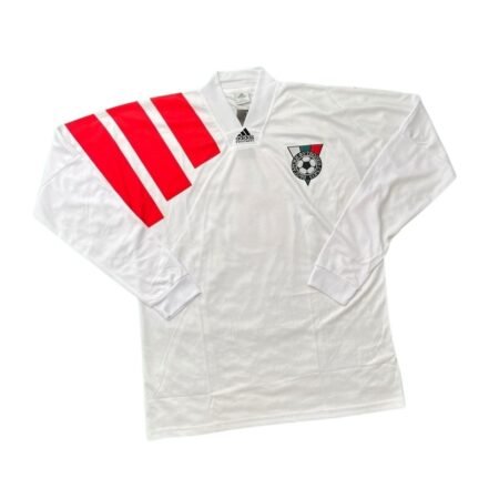 Camisa Seleção da Bulgária Branca 1992/93 Home I Manga Longa
