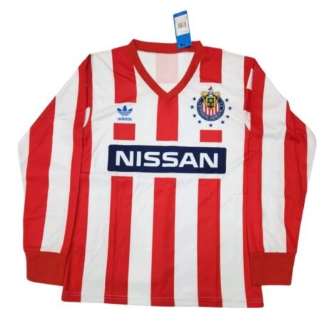 Camisa Chivas de Guadalajara Vermelha 1997/98 Home I Manga Longa Nissan