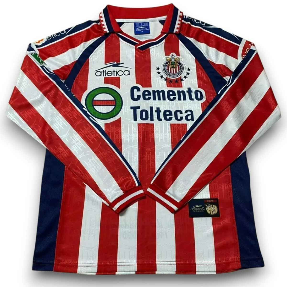 camisa-chivas-guadalajara-vermelha-1999-00-home-i-manga-longa Camisa Chivas de Guadalajara Vermelha 1999/00 Home I Manga Longa