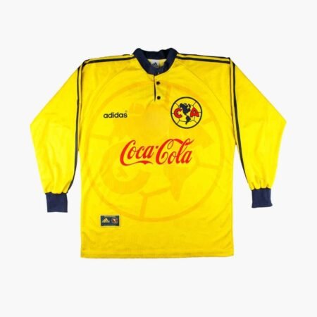 Camisa Club América Amarelo 1996/97 Home I Coca Cola Manga Longa