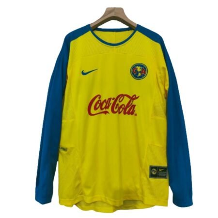 Camisa Club América Amarelo 2003/04 Home I Coca Cola Manga Longa