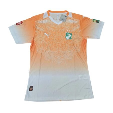 Camisa Costa do Marfim Laranja Copa 2026/27 Treino Masculina