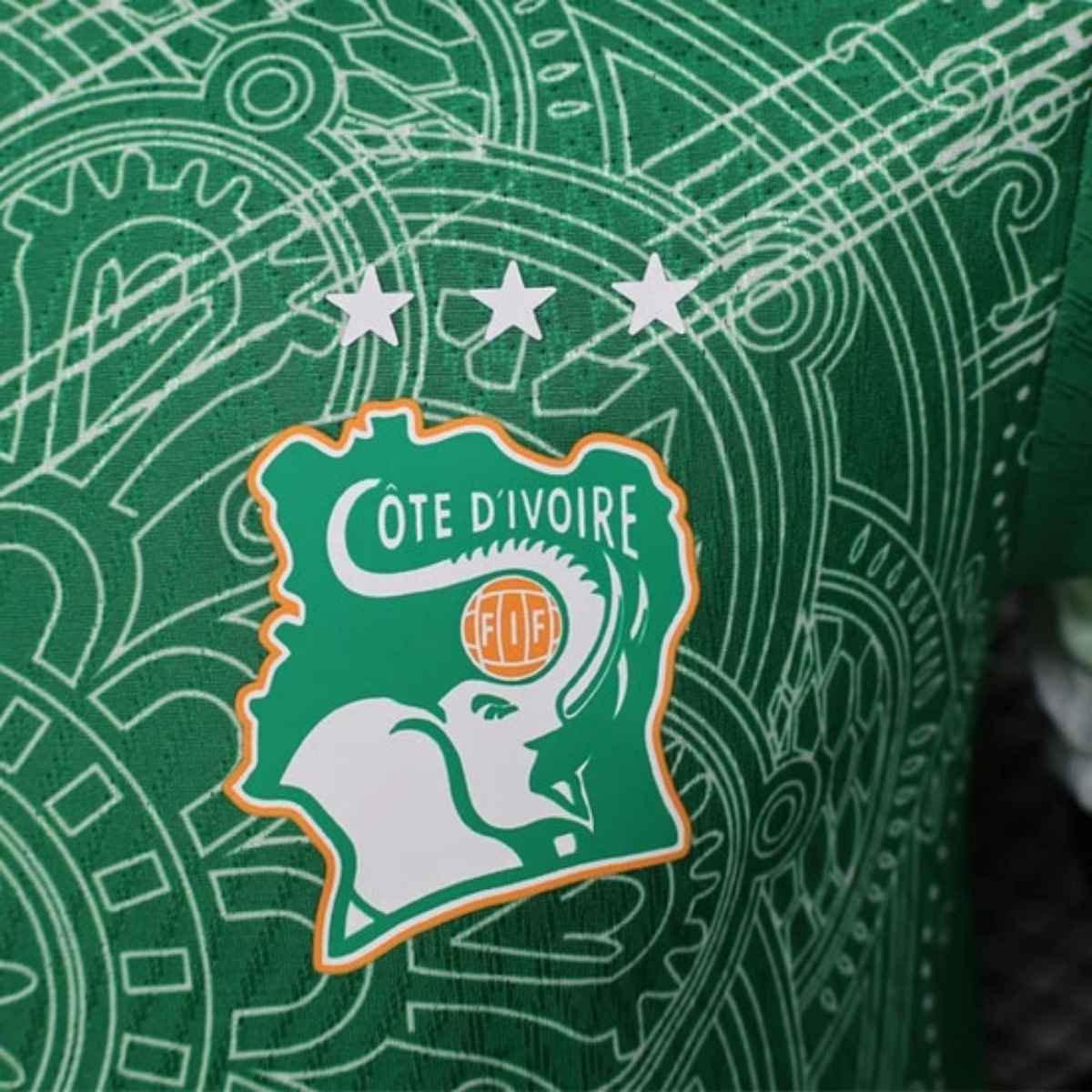camisa-costa-do-marfim-2026-27-treino-verde-branca-masculina Camisa Costa do Marfim Verde 2026/27 Treino Masculina