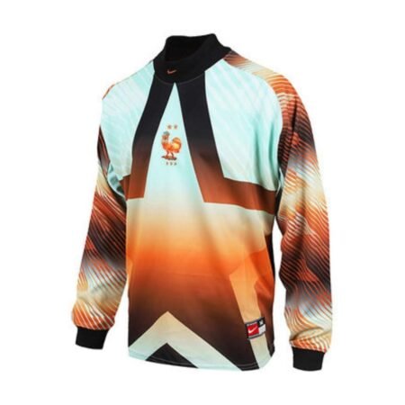 Camisa França Goleiro Copa 2026/27 Azul/Laaranja Manga Longa