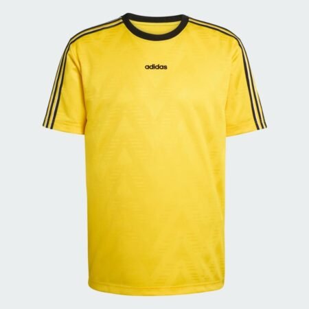 Camisa Adidas Originals Jacquard Amarela 3 Stripes Masculina