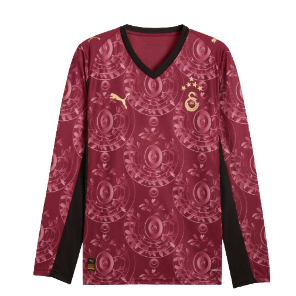 camisa-manga-longa-Galatasaray-SK-2025-26-third-masculina Camisa Galatasaray Vinho 2025/26 Third III Mnaga Longa
