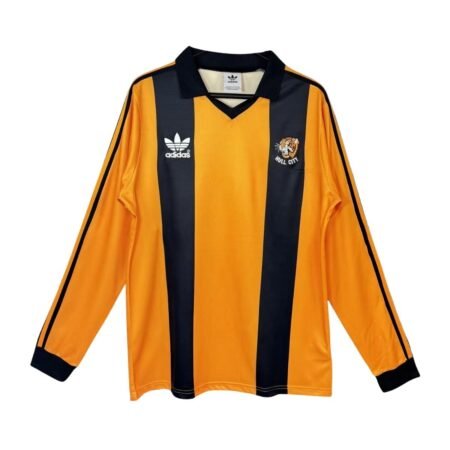 Camisa Hull City Amarela 1981/82 Home I Manga Longa Masculina
