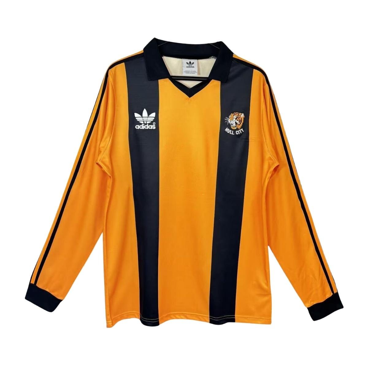 camisa-manga-longa-hull-city-1981-82-home-i-masculina Camisa Hull City Amarela 1981/82 Home I Manga Longa Masculina