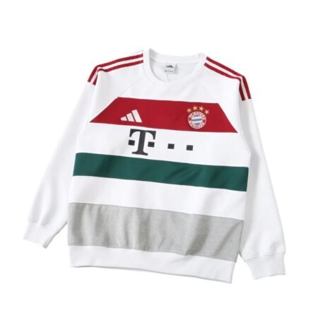 Camisa Moletom Bayern de Munique Branca 2025/26 Masculina