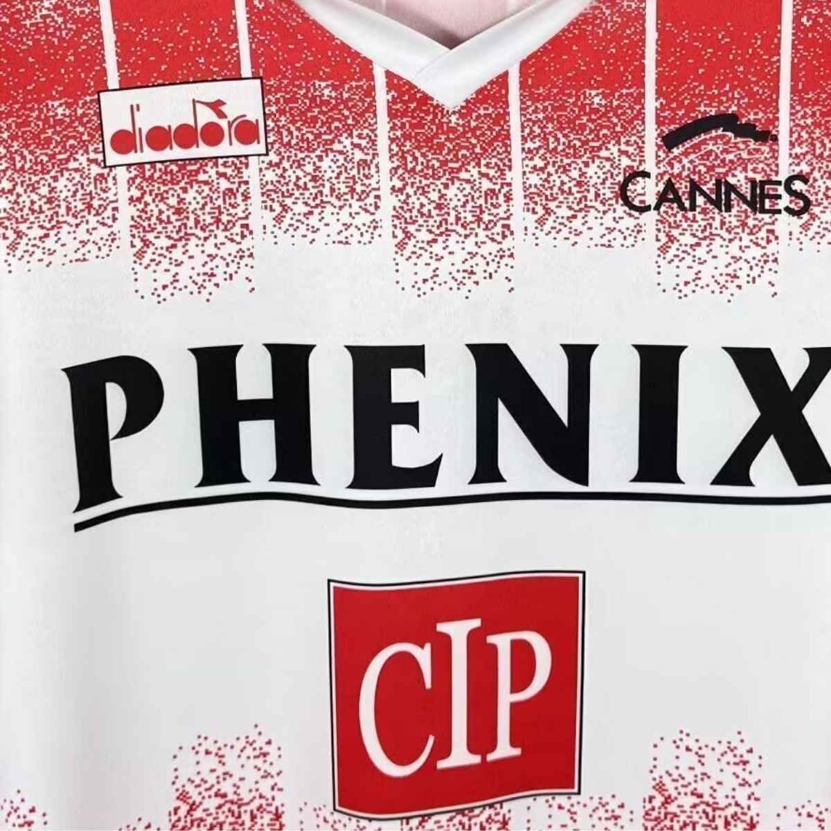 camisa-AS-Cannes-1991-92-homei-i-masculina (2) Camisa As Cannes Vermelha/Branca 1991/92 Home Retrô Masculina
