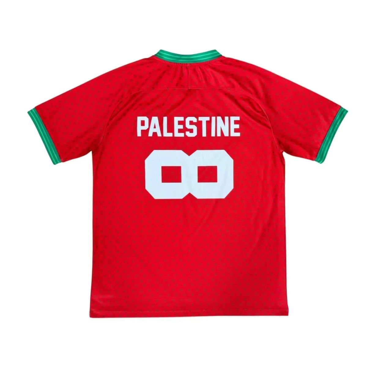camisa-FC-Palestina-lifestyle-vermelha-masculina (2) Camisa FC Palestina Lifestyle x Thabet Vermelha 2026/27 Masculina