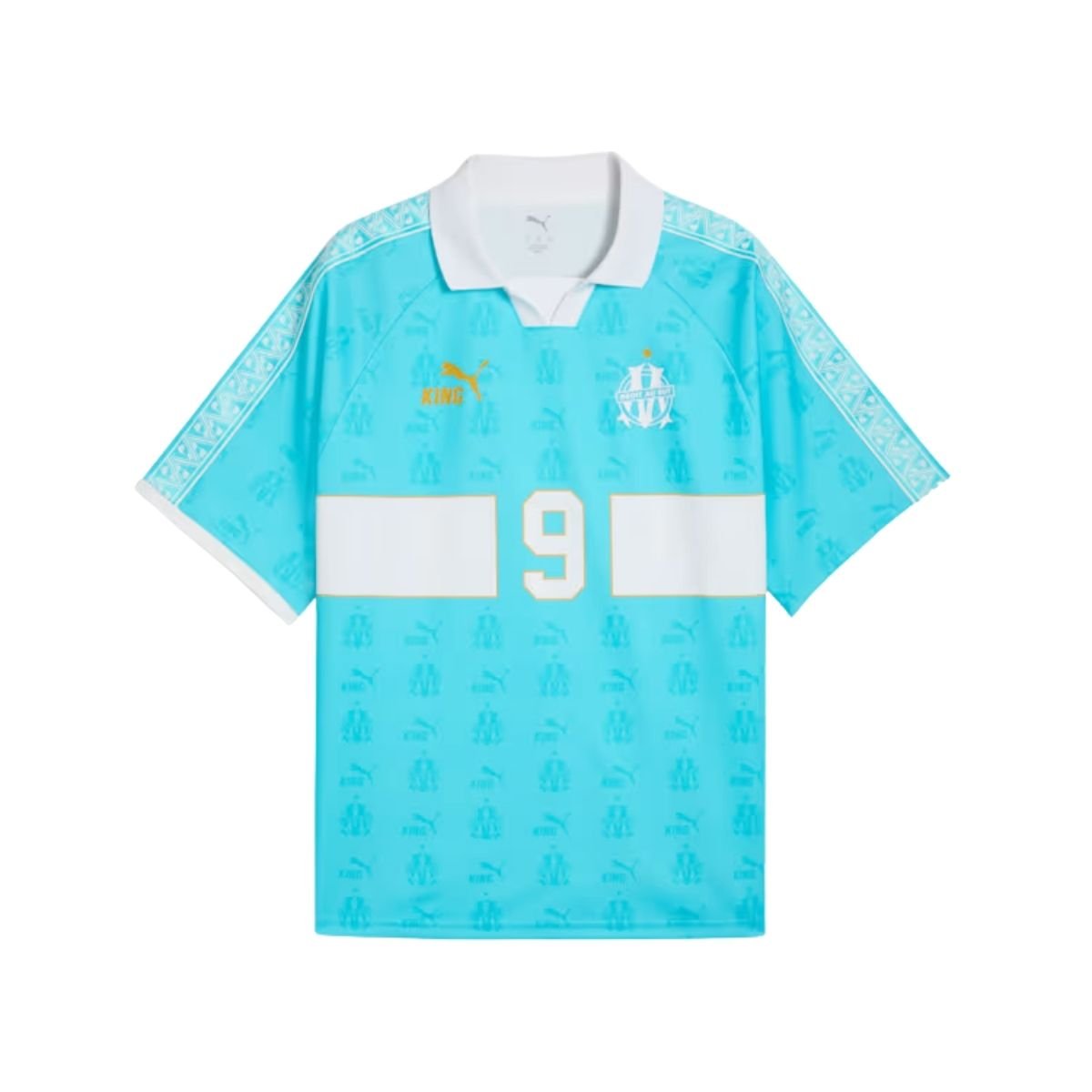 camisa-Retrô-King-Olympique-de-Marseille-2026-27-masculina (3) Camisa Olympique de Marseille Azul King 2026/27 Polo Masculina