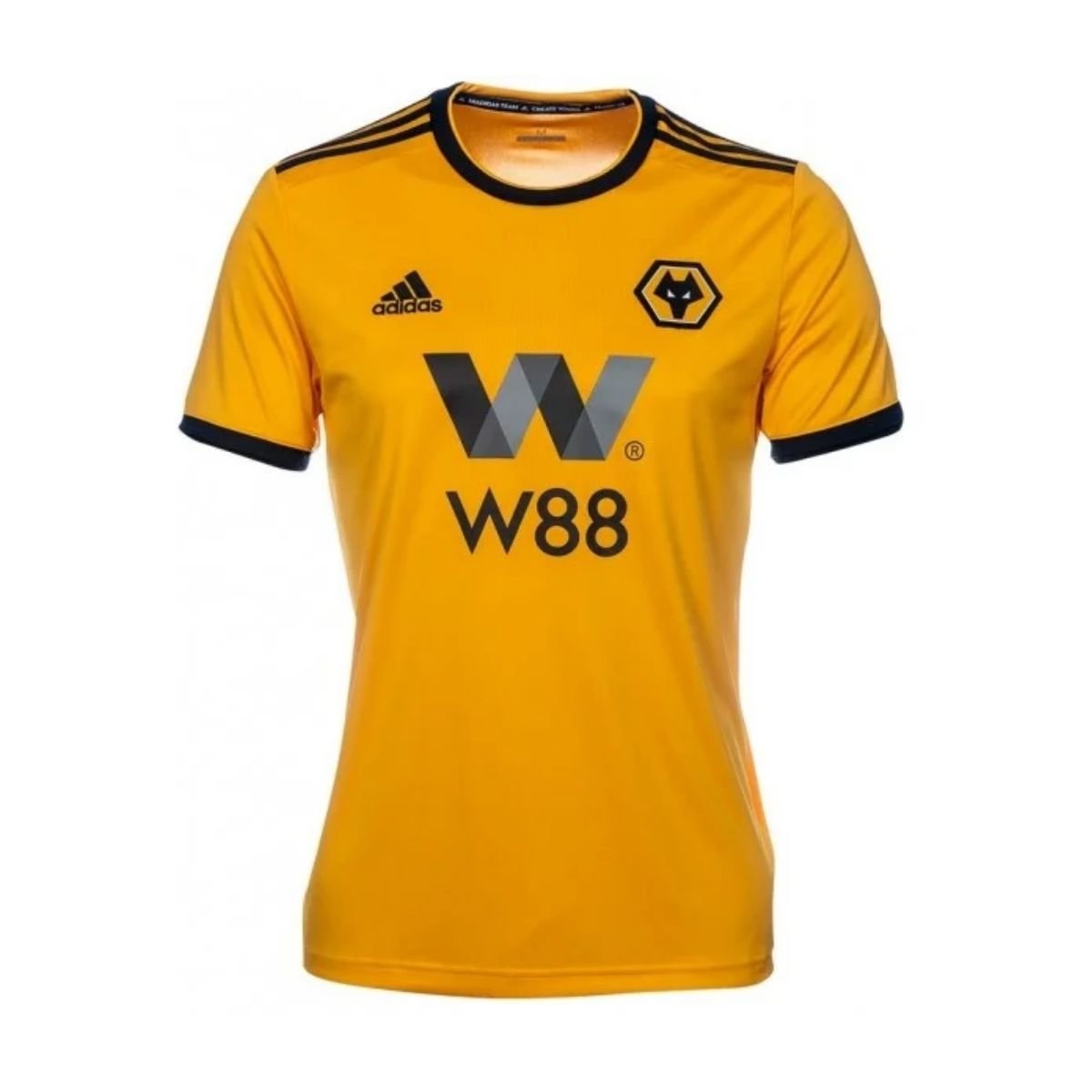 camisa-Wolverhampton-Wanderers2018-19-home-i-masculina Camisa Wolverhampton Amarela 2018/19 Home I Masculina
