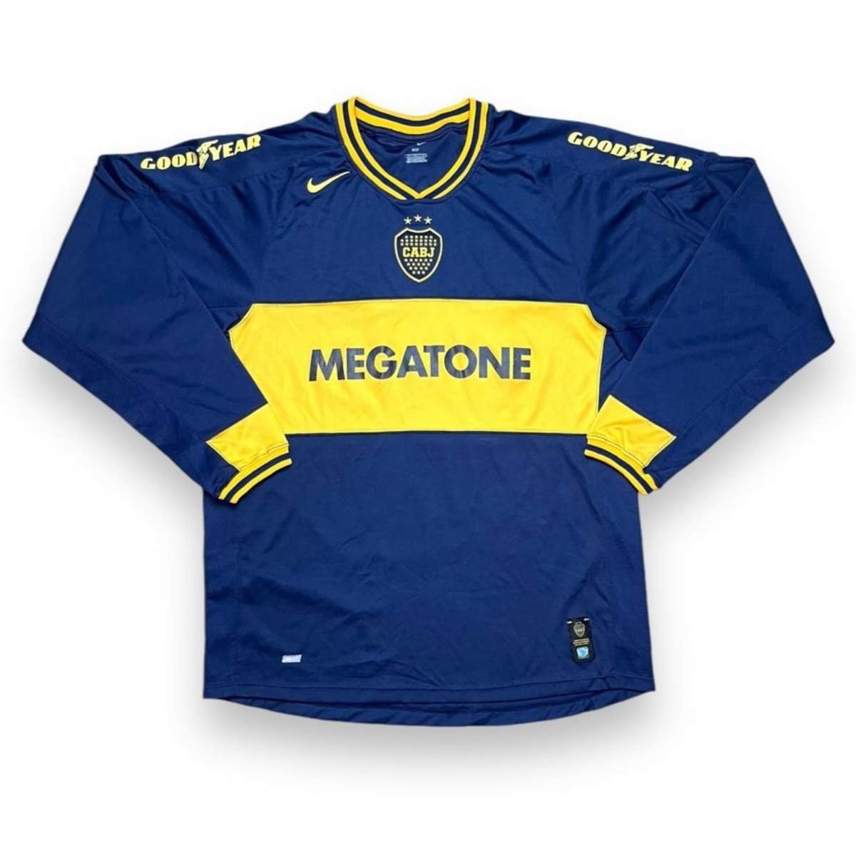 camisa-boca-juniors-azul-2006-07-home-manga-longa-megatonemasculina Camisa Boca Juniors Azul 2006/07 Home Manga Longa Megatone