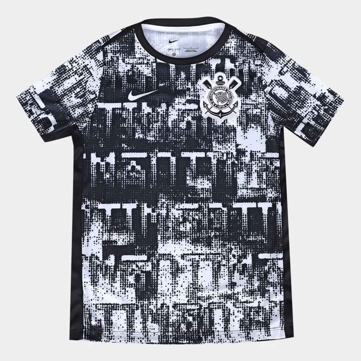 camisa-corinthians-fc-branca-preta-2026-27-pre-joog-masculina Camisa Corinthians Preta/Branca 2026/27 Pré-Jogo Masculina