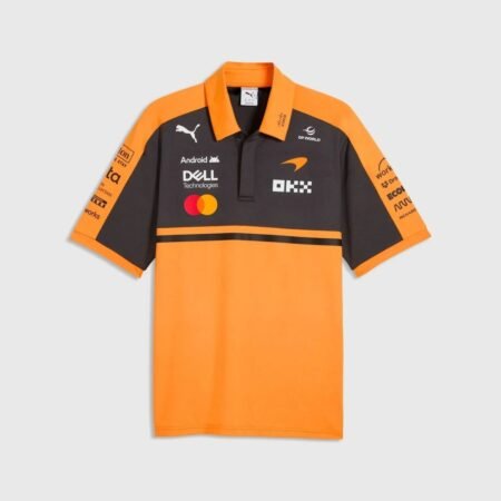 Camisa McLaren Racing F1 Laranja  2026/27 Team Polo Masculina