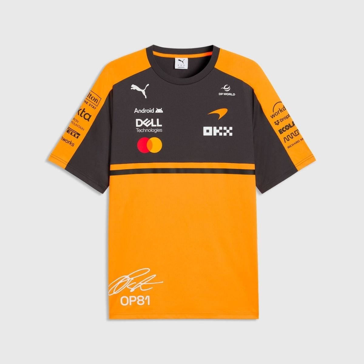 camisa-mclaren-f1-laranja-t-shirt-2026-27-oscar-piastri-masculina Camisa McLaren Racing F1 Laranja T-Shirt 2026/27 Oscar Piastri Masculina