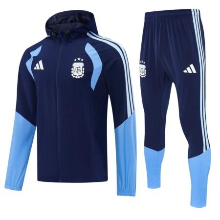 Conjunto Treino Argentina Calça e Jaqueta Azul Escuro C/Capuz 2026/27 Masculina