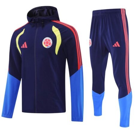 Conjunto Treino Colômbia Calça e Jaqueta C/Capuz Azul Escuro 2026/27 Masculina