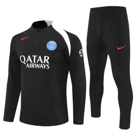 Conjunto Treino PSG Calça e Jaqueta Preta 2025/26 Jogador